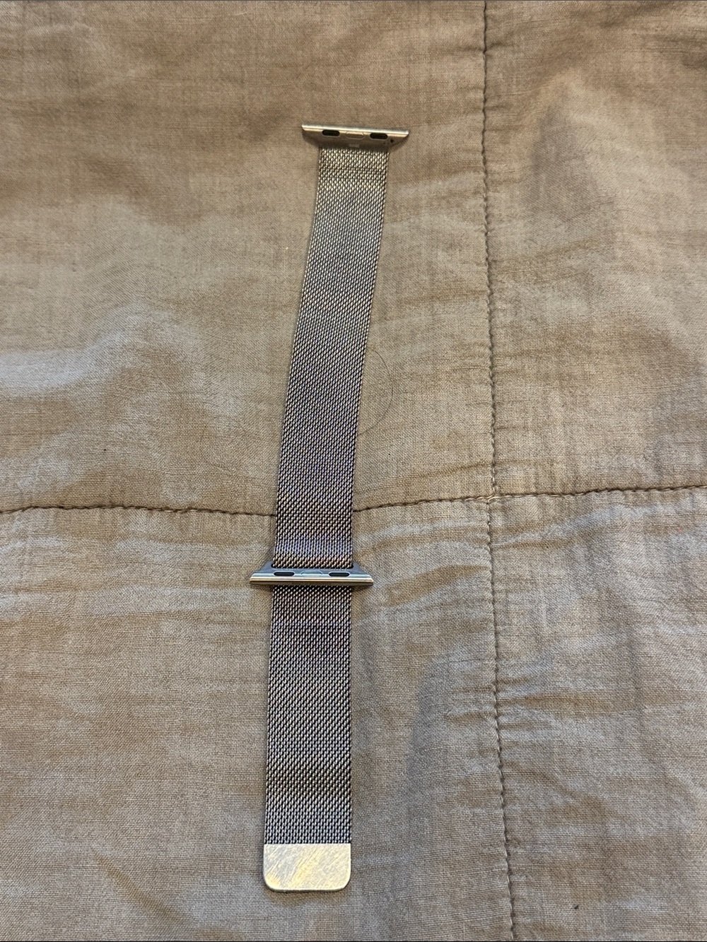 Apple Stainless Steel Milanese Loop Watch Band - Silver